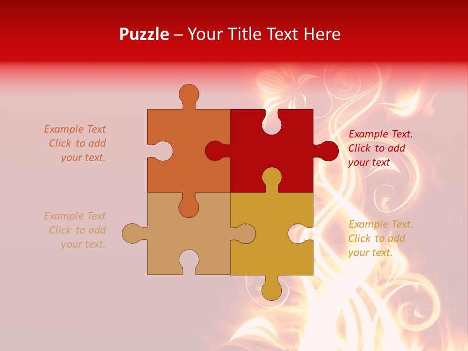 Blazing Flower PowerPoint Template