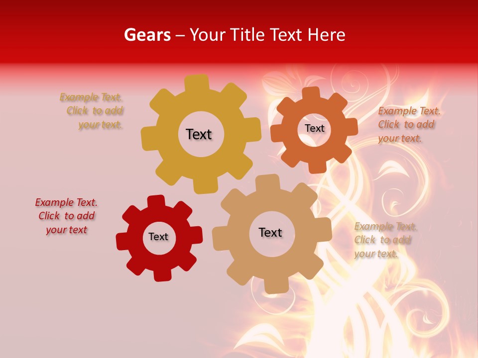 Blazing Flower PowerPoint Template