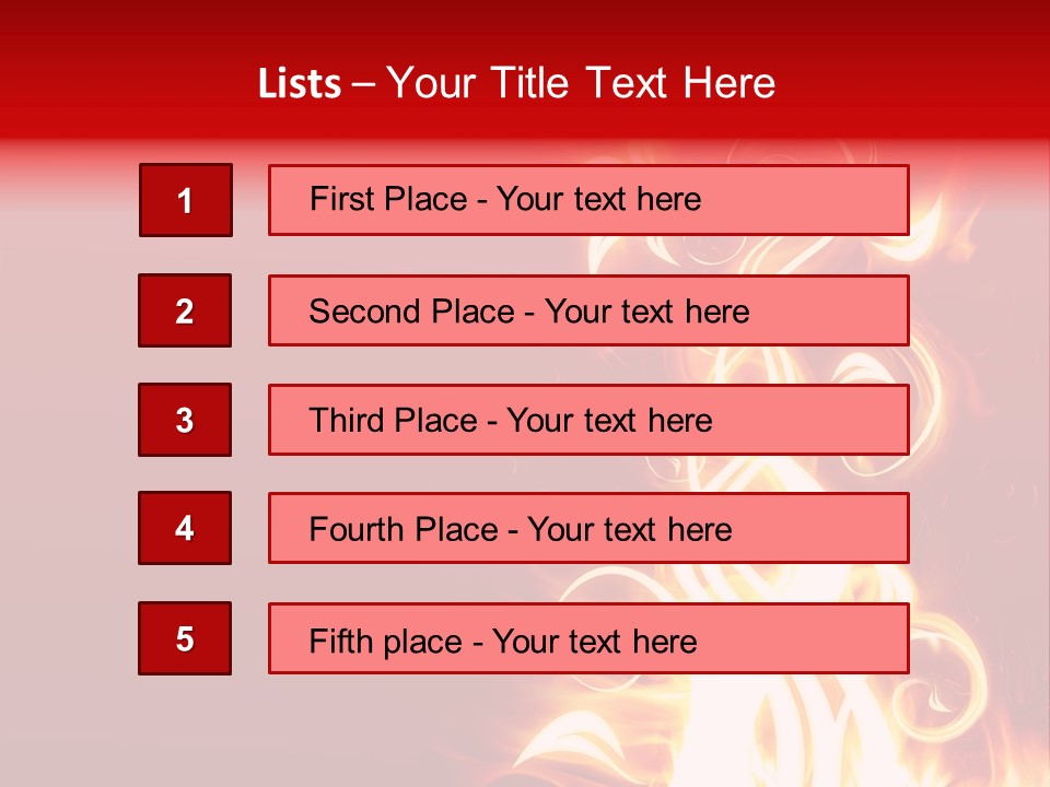 Blazing Flower PowerPoint Template