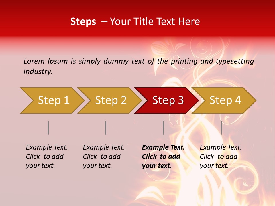 Blazing Flower PowerPoint Template