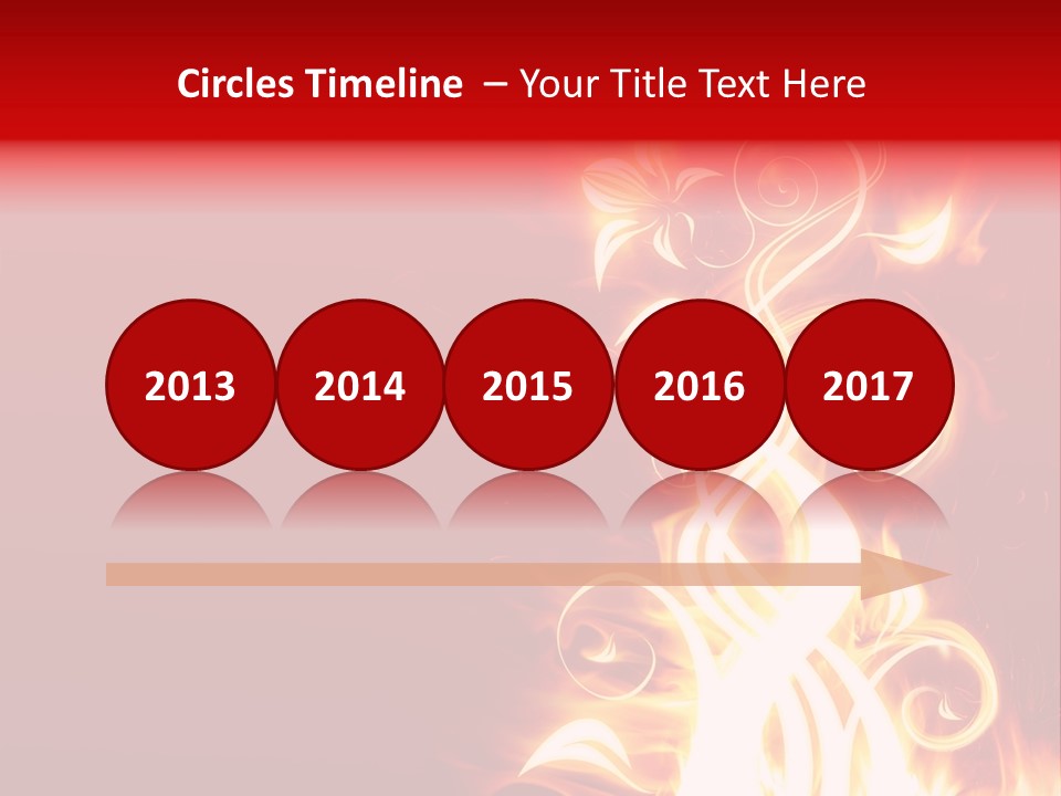 Blazing Flower PowerPoint Template