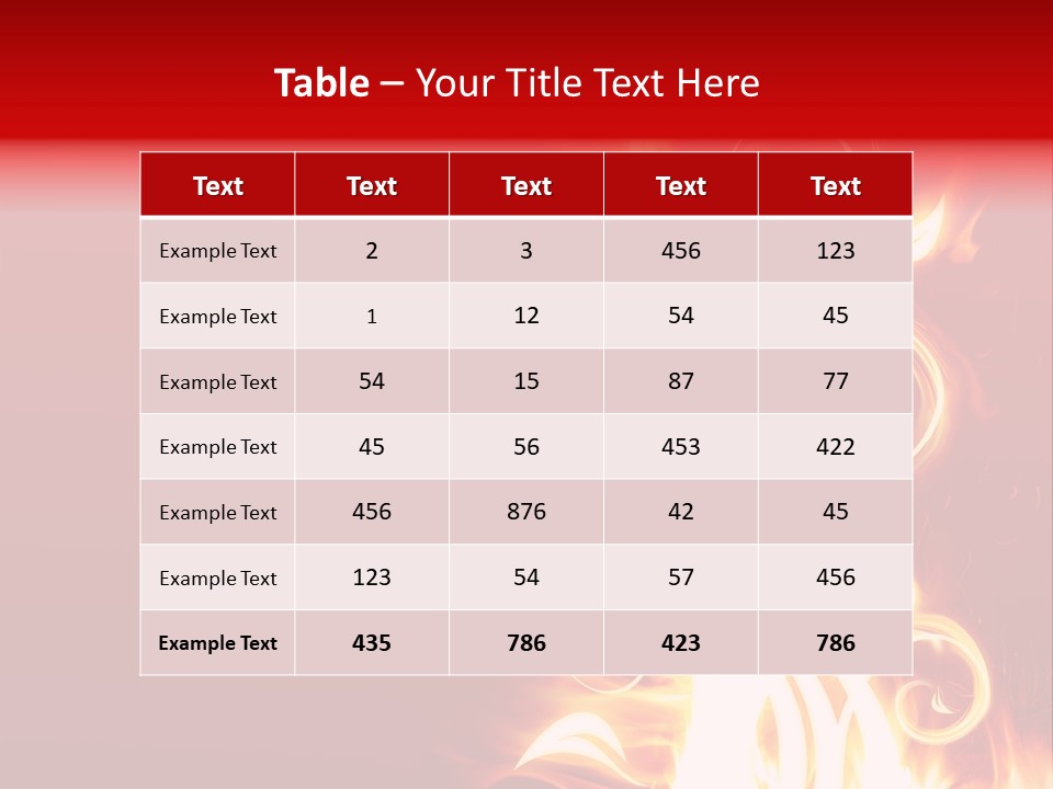 Blazing Flower PowerPoint Template