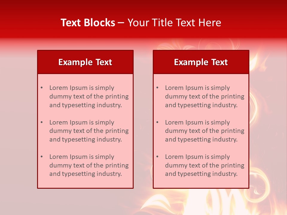 Blazing Flower PowerPoint Template