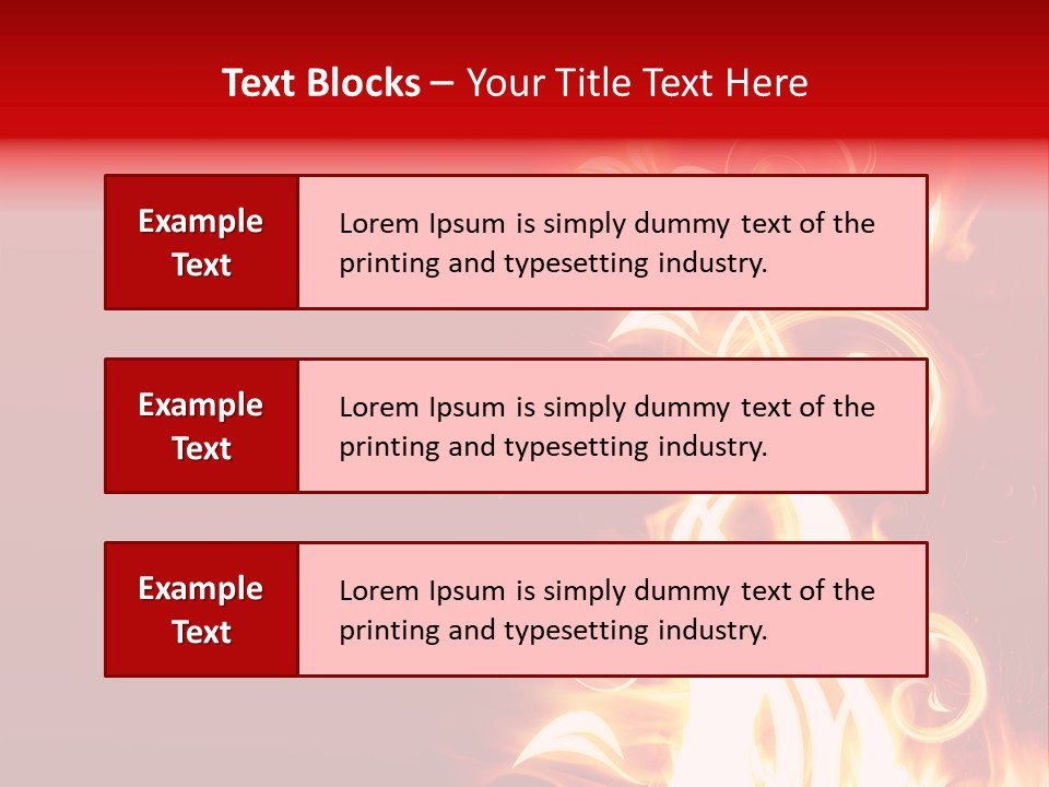 Blazing Flower PowerPoint Template