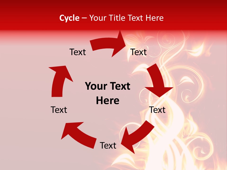 Blazing Flower PowerPoint Template