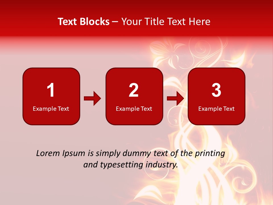 Blazing Flower PowerPoint Template