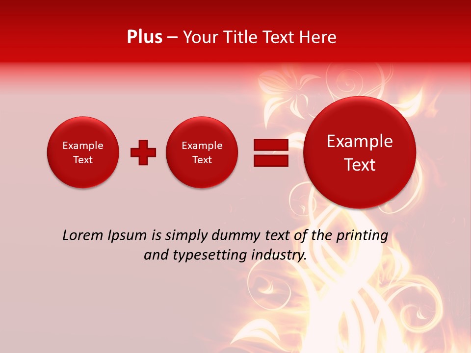 Blazing Flower PowerPoint Template