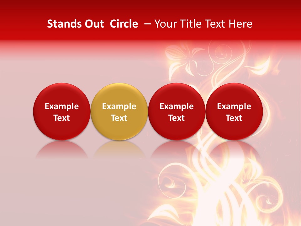 Blazing Flower PowerPoint Template