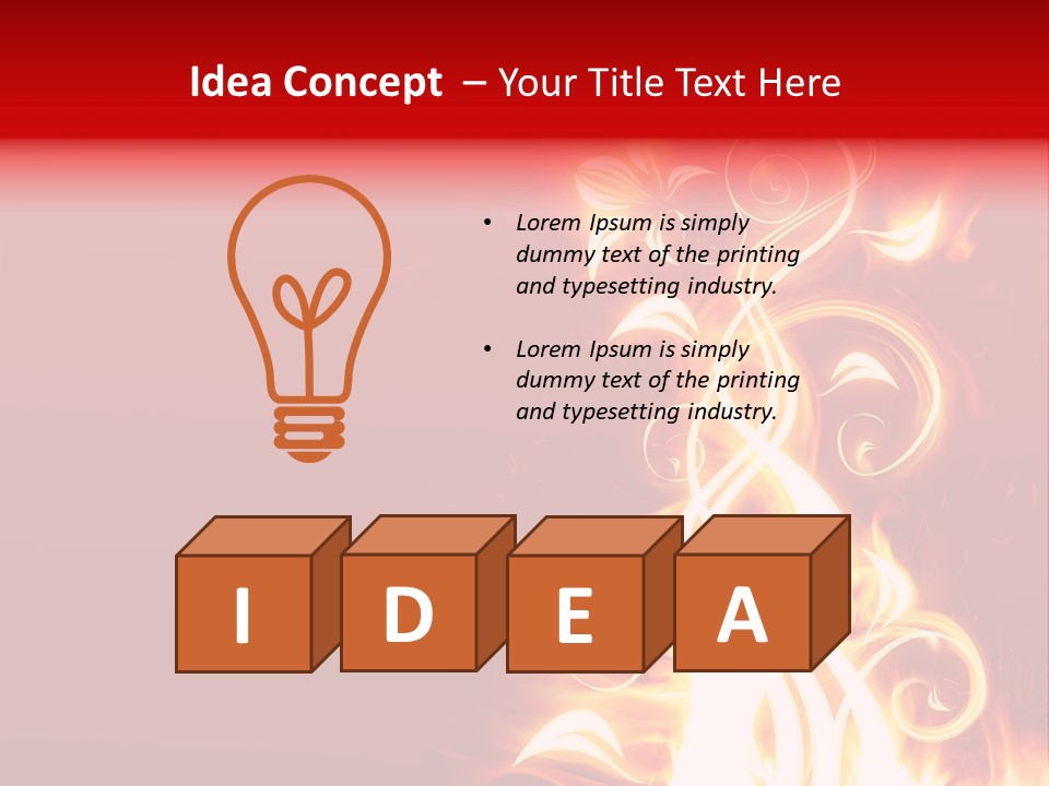Blazing Flower PowerPoint Template