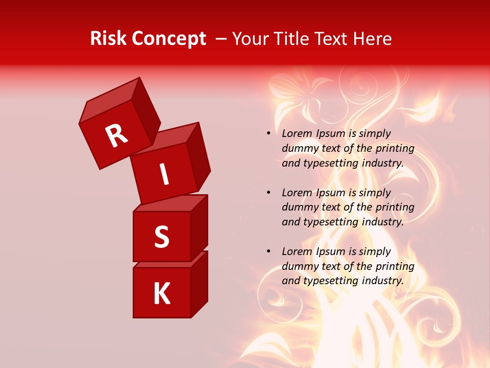 Blazing Flower PowerPoint Template