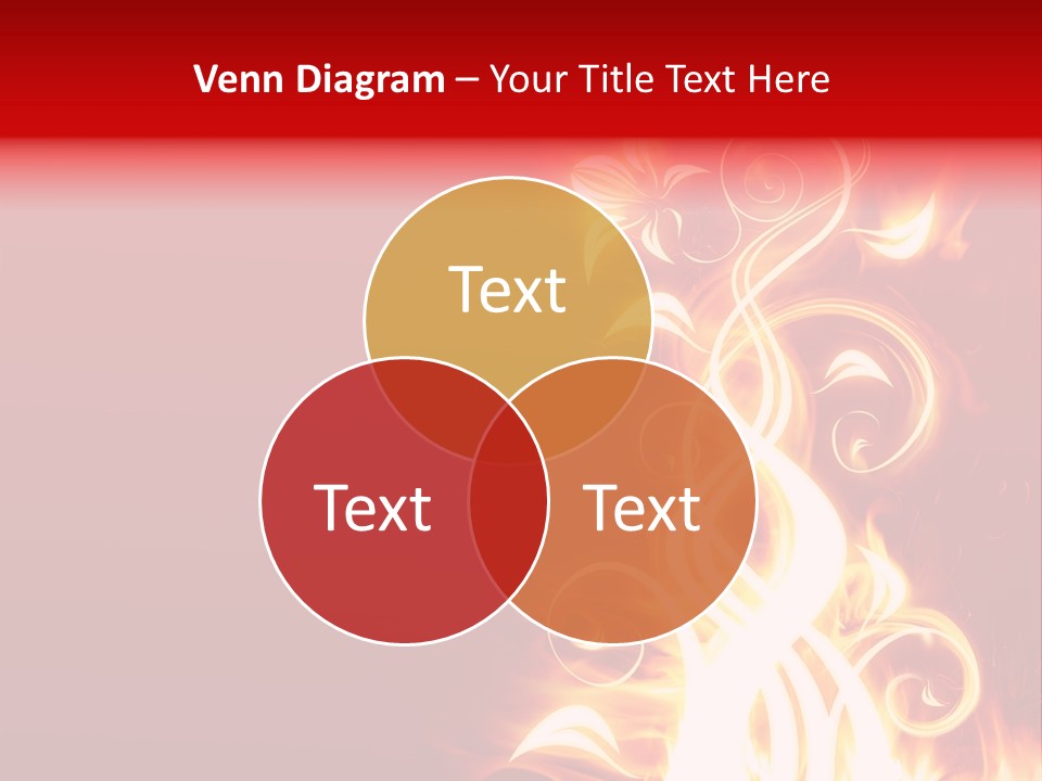 Blazing Flower PowerPoint Template