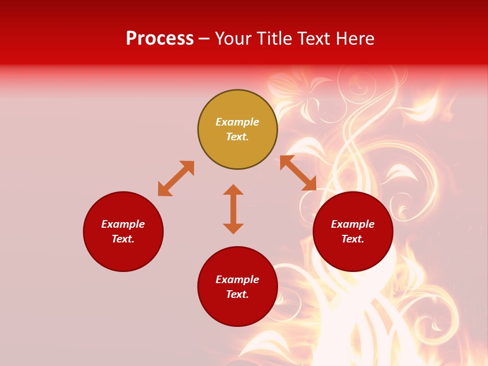 Blazing Flower PowerPoint Template