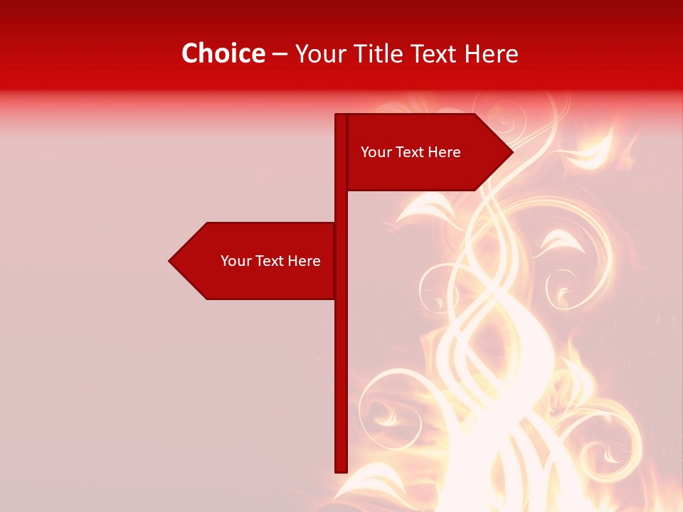 Blazing Flower PowerPoint Template