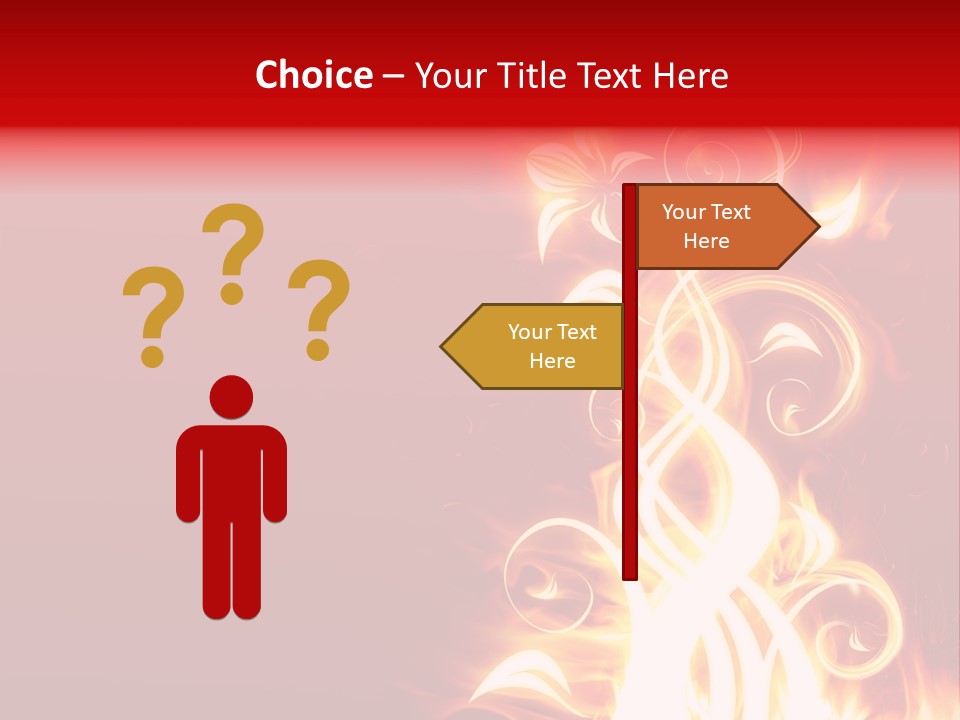 Blazing Flower PowerPoint Template