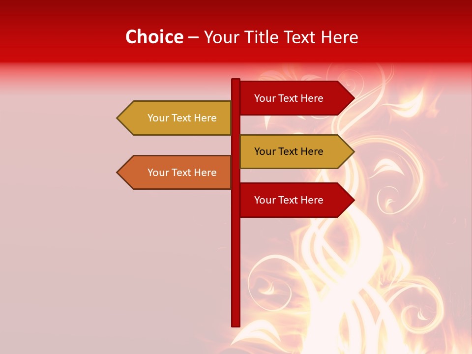 Blazing Flower PowerPoint Template