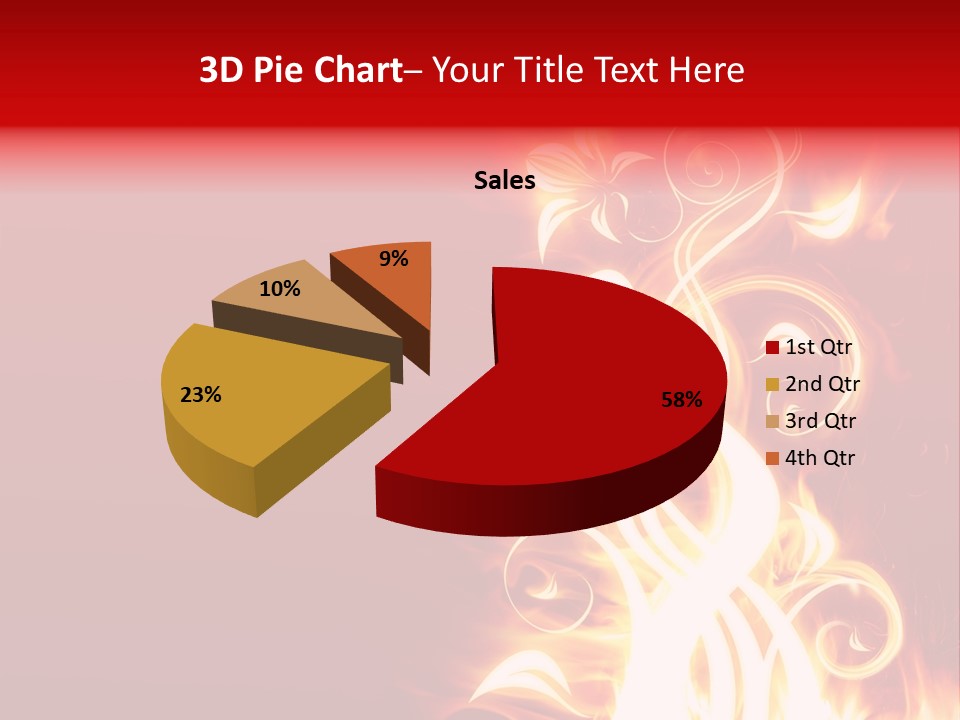 Blazing Flower PowerPoint Template