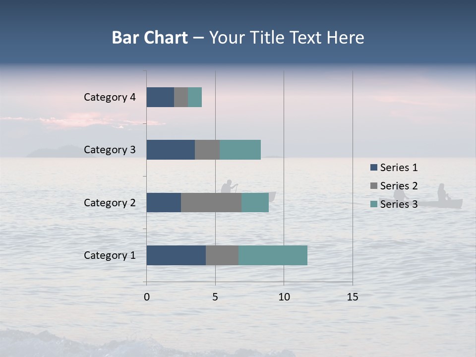 Canoeists Paddling At Sunset. Lake Superior Provincial Park, Ontario. PowerPoint Template