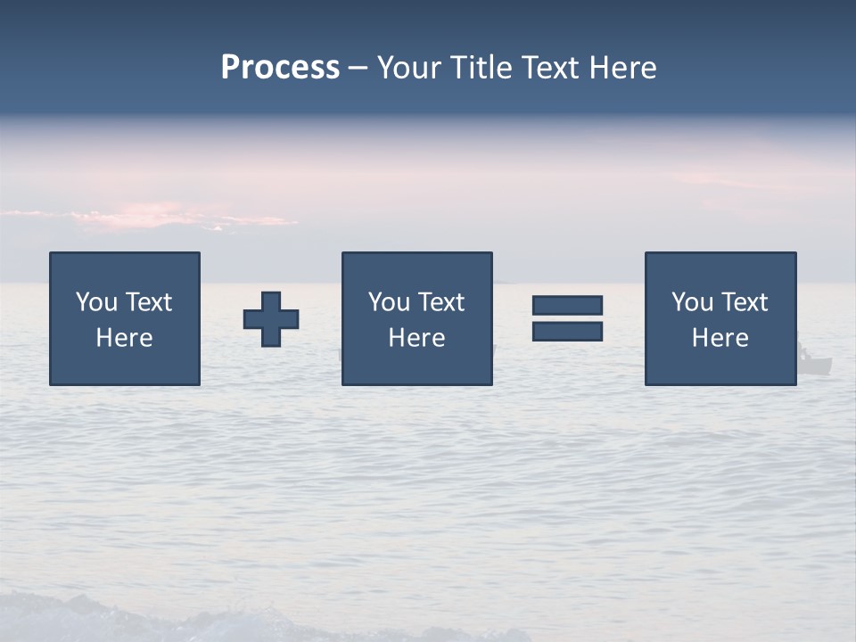 Canoeists Paddling At Sunset. Lake Superior Provincial Park, Ontario. PowerPoint Template