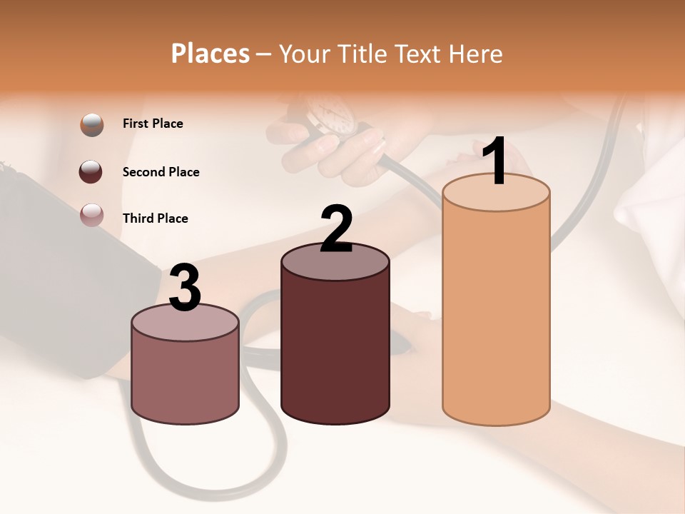 Patient Is Being Observed By Doctor - Measuring Blood Pressure PowerPoint Template