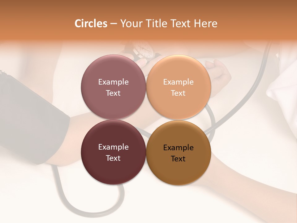 Patient Is Being Observed By Doctor - Measuring Blood Pressure PowerPoint Template