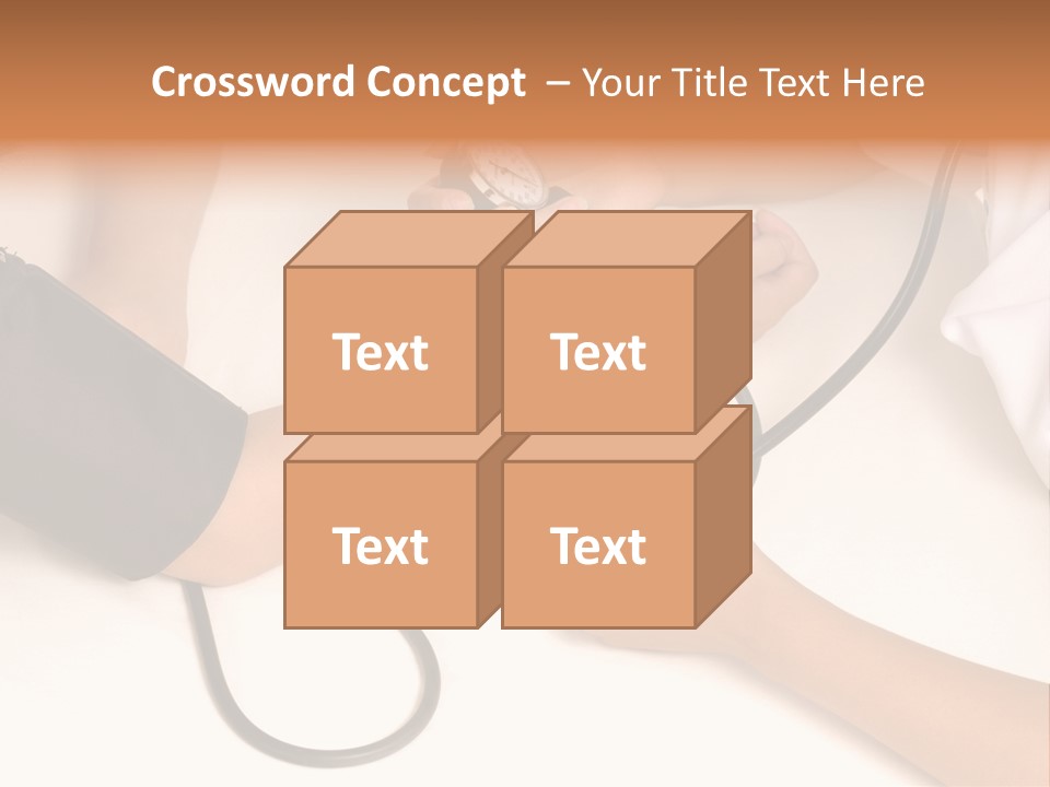 Patient Is Being Observed By Doctor - Measuring Blood Pressure PowerPoint Template