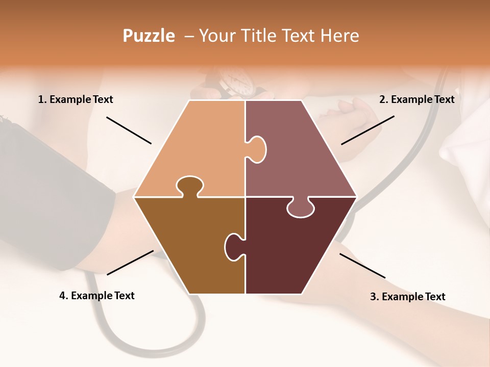 Patient Is Being Observed By Doctor - Measuring Blood Pressure PowerPoint Template
