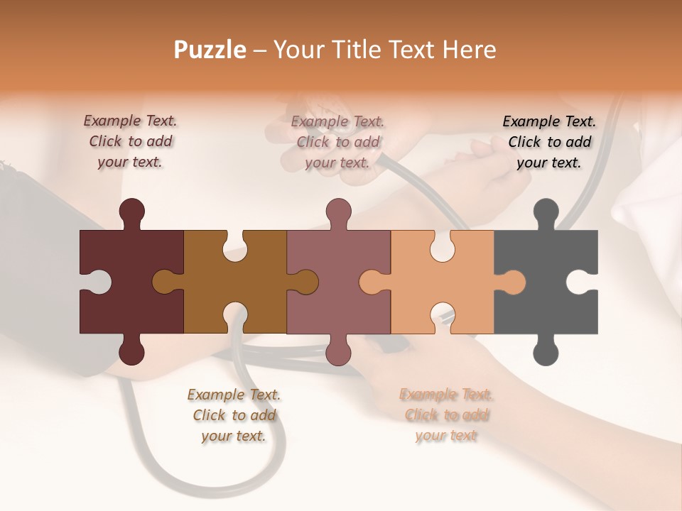 Patient Is Being Observed By Doctor - Measuring Blood Pressure PowerPoint Template