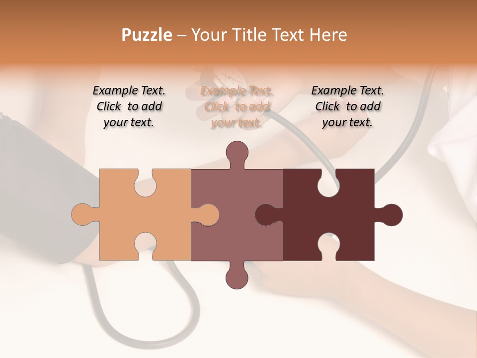 Patient Is Being Observed By Doctor - Measuring Blood Pressure PowerPoint Template