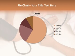 Patient Is Being Observed By Doctor - Measuring Blood Pressure PowerPoint Template