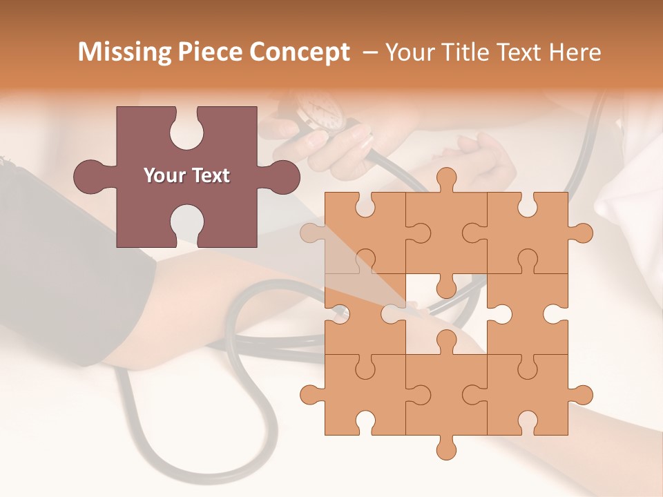 Patient Is Being Observed By Doctor - Measuring Blood Pressure PowerPoint Template