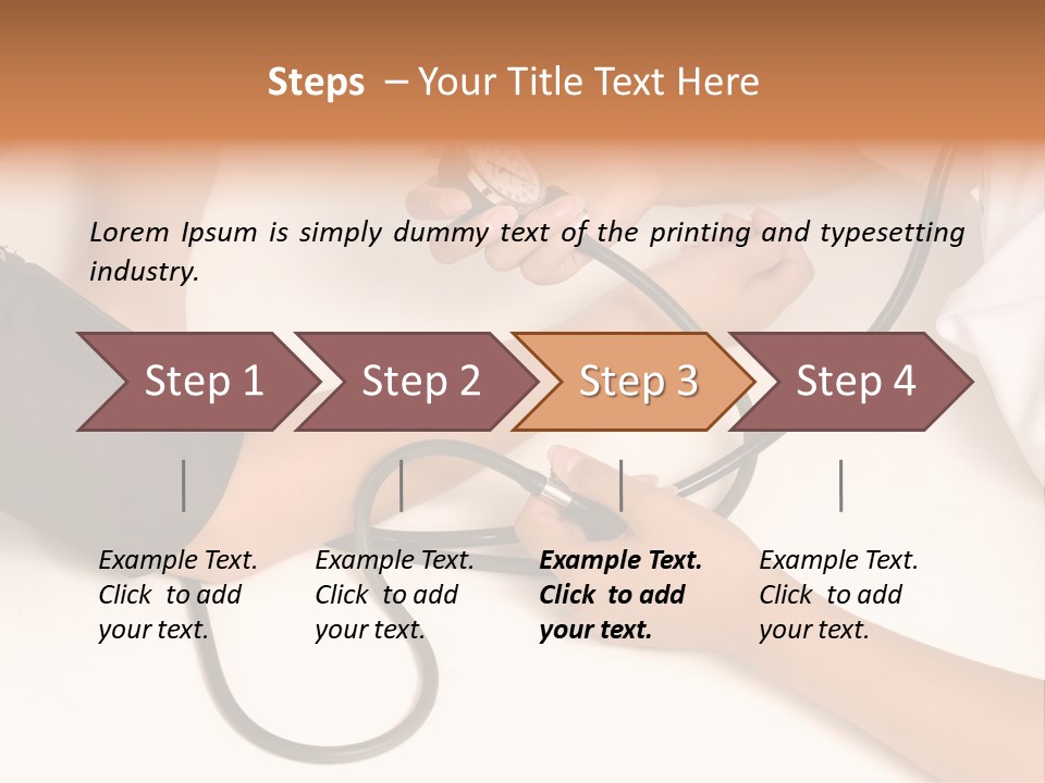 Patient Is Being Observed By Doctor - Measuring Blood Pressure PowerPoint Template