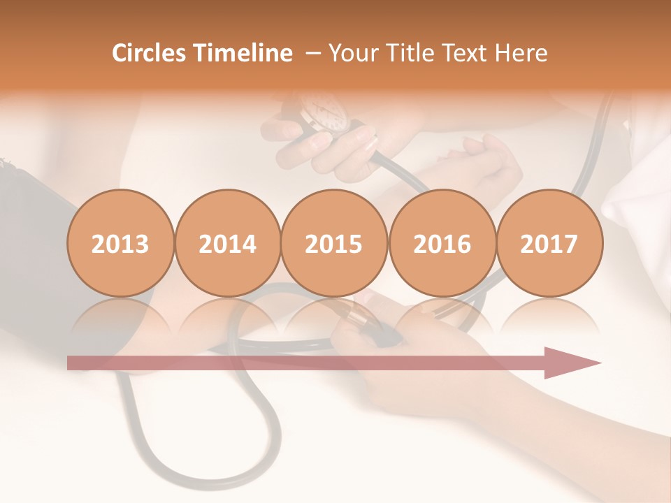 Patient Is Being Observed By Doctor - Measuring Blood Pressure PowerPoint Template