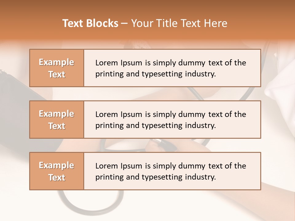 Patient Is Being Observed By Doctor - Measuring Blood Pressure PowerPoint Template