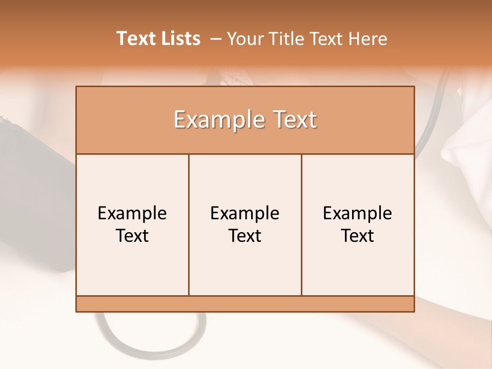 Patient Is Being Observed By Doctor - Measuring Blood Pressure PowerPoint Template