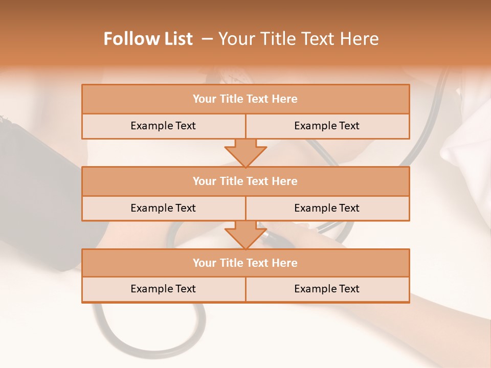 Patient Is Being Observed By Doctor - Measuring Blood Pressure PowerPoint Template