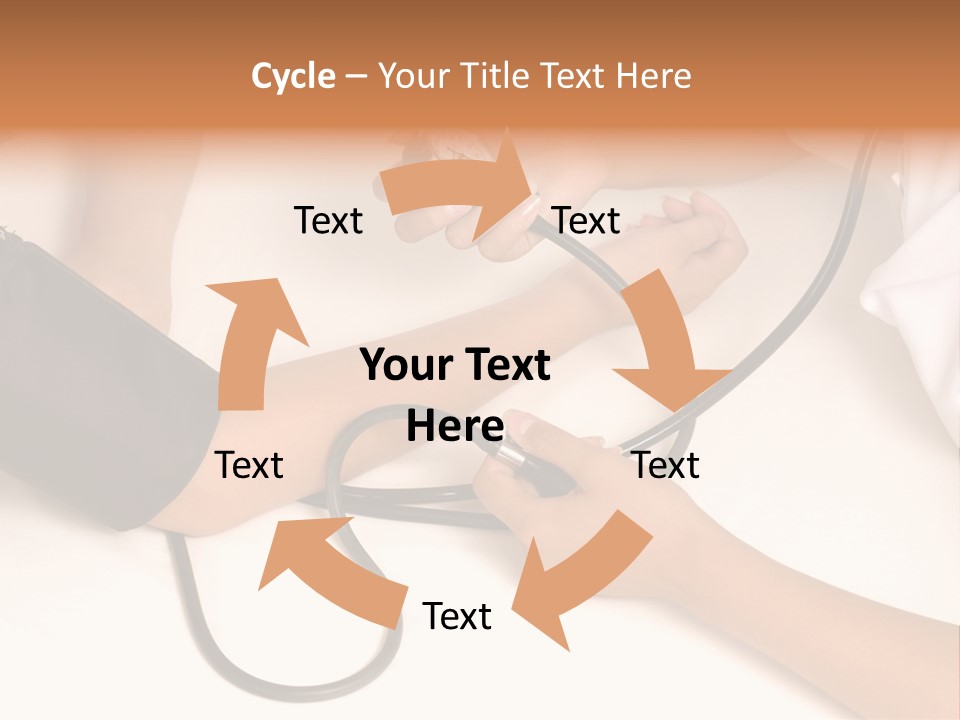 Patient Is Being Observed By Doctor - Measuring Blood Pressure PowerPoint Template