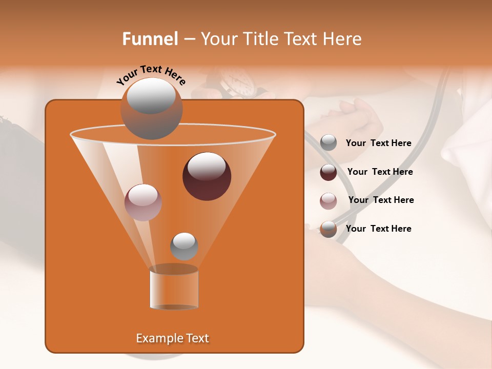 Patient Is Being Observed By Doctor - Measuring Blood Pressure PowerPoint Template