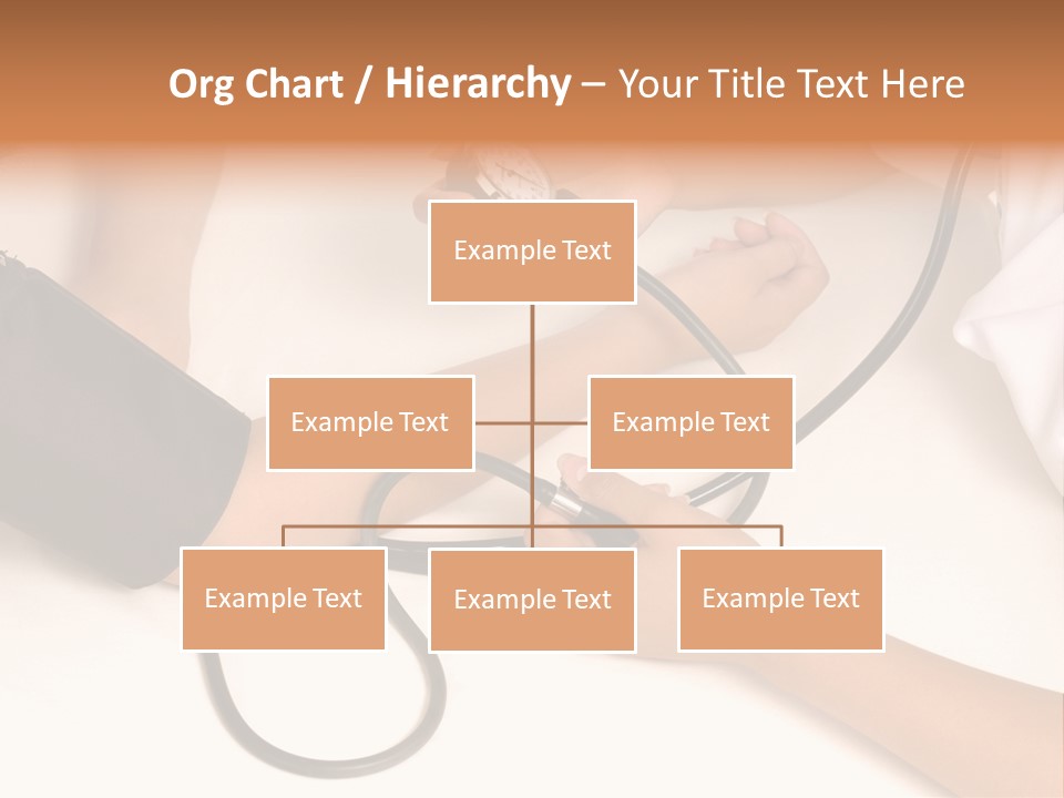 Patient Is Being Observed By Doctor - Measuring Blood Pressure PowerPoint Template