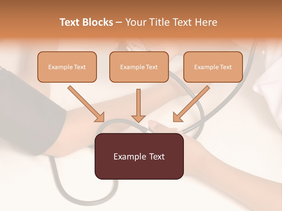 Patient Is Being Observed By Doctor - Measuring Blood Pressure PowerPoint Template