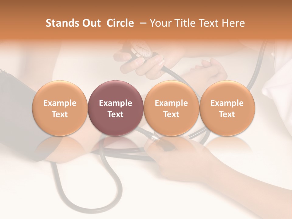 Patient Is Being Observed By Doctor - Measuring Blood Pressure PowerPoint Template