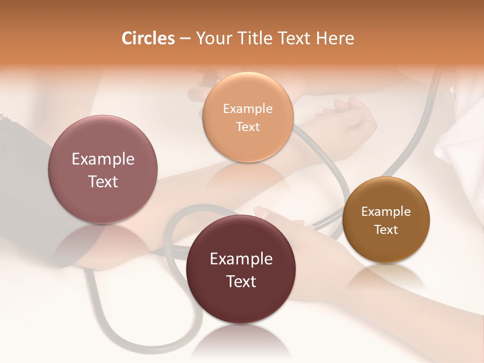 Patient Is Being Observed By Doctor - Measuring Blood Pressure PowerPoint Template