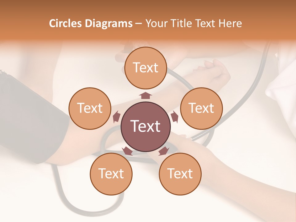 Patient Is Being Observed By Doctor - Measuring Blood Pressure PowerPoint Template
