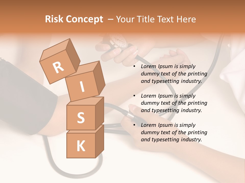 Patient Is Being Observed By Doctor - Measuring Blood Pressure PowerPoint Template