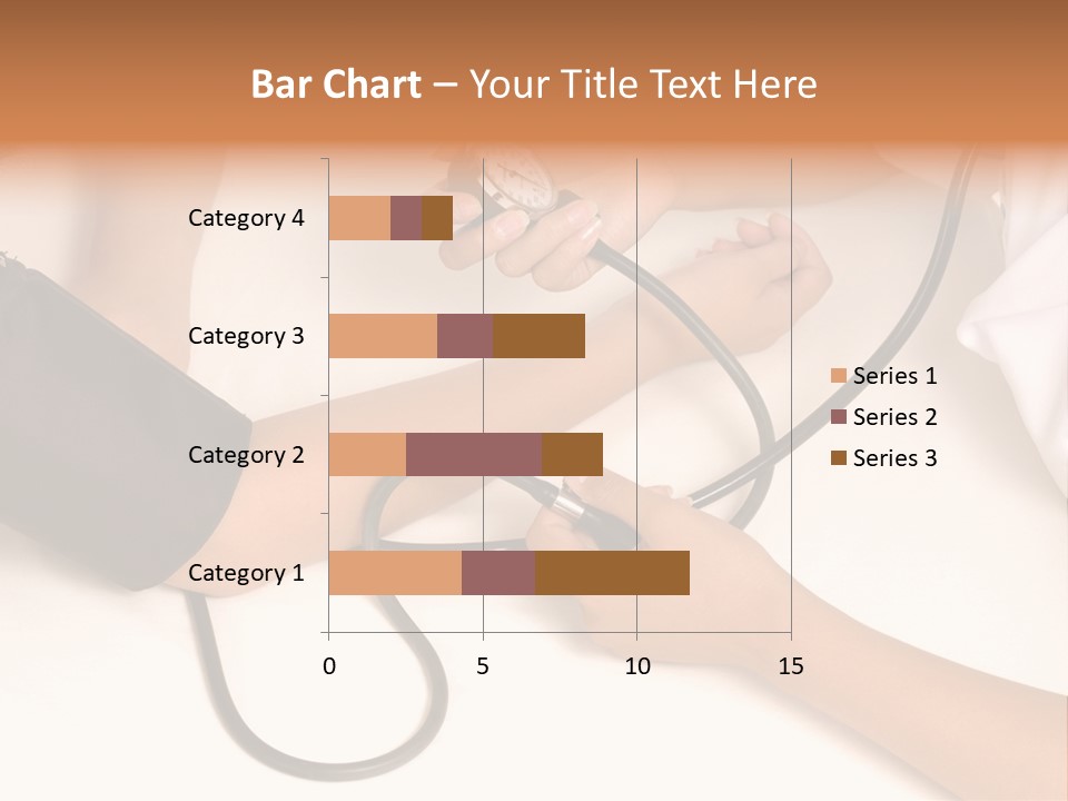 Patient Is Being Observed By Doctor - Measuring Blood Pressure PowerPoint Template
