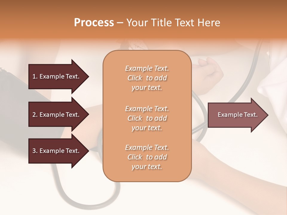 Patient Is Being Observed By Doctor - Measuring Blood Pressure PowerPoint Template