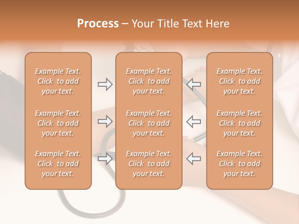Patient Is Being Observed By Doctor - Measuring Blood Pressure PowerPoint Template