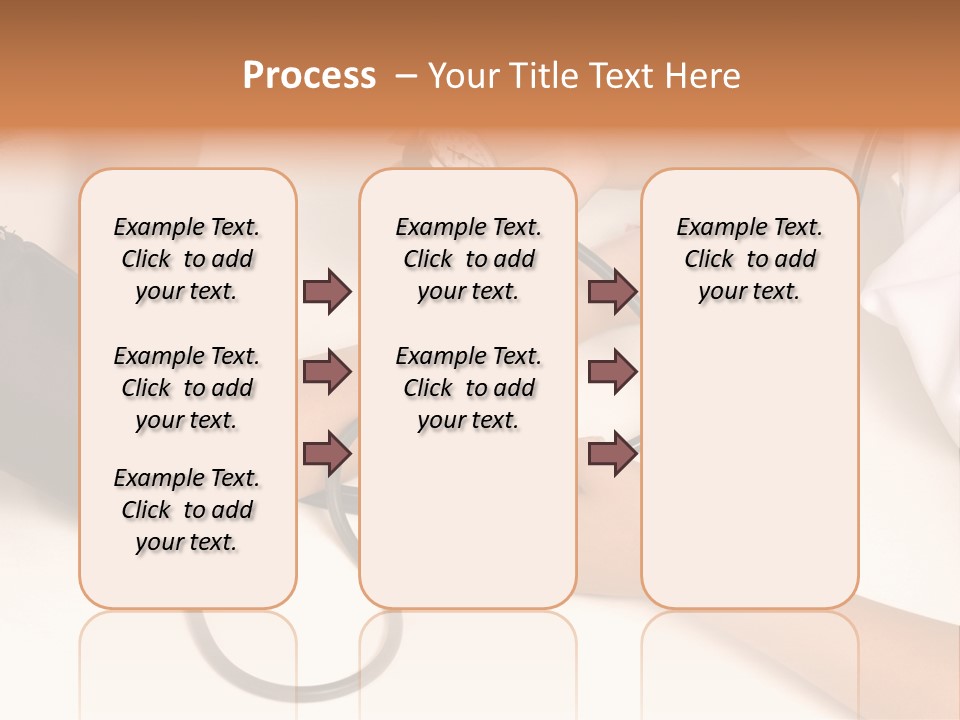 Patient Is Being Observed By Doctor - Measuring Blood Pressure PowerPoint Template