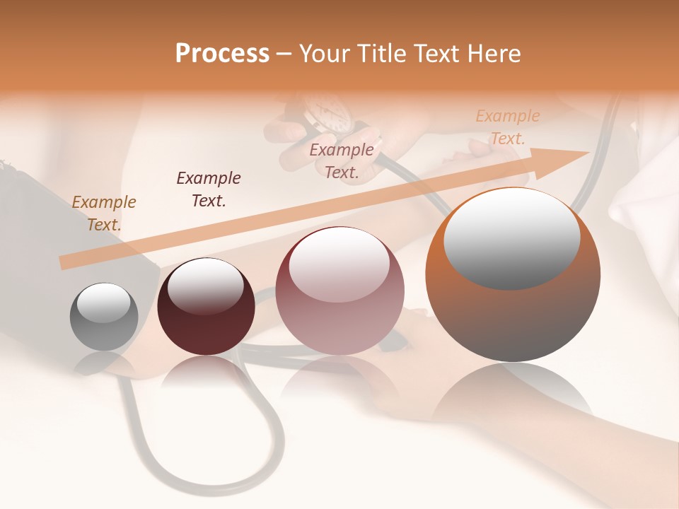 Patient Is Being Observed By Doctor - Measuring Blood Pressure PowerPoint Template