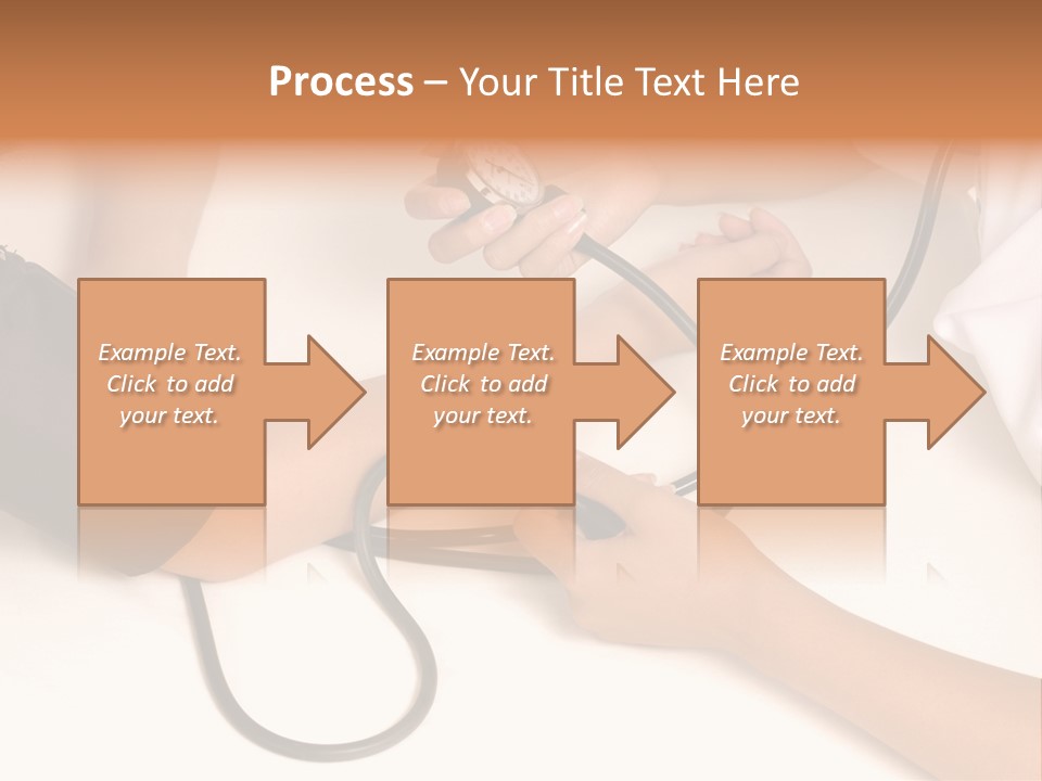 Patient Is Being Observed By Doctor - Measuring Blood Pressure PowerPoint Template