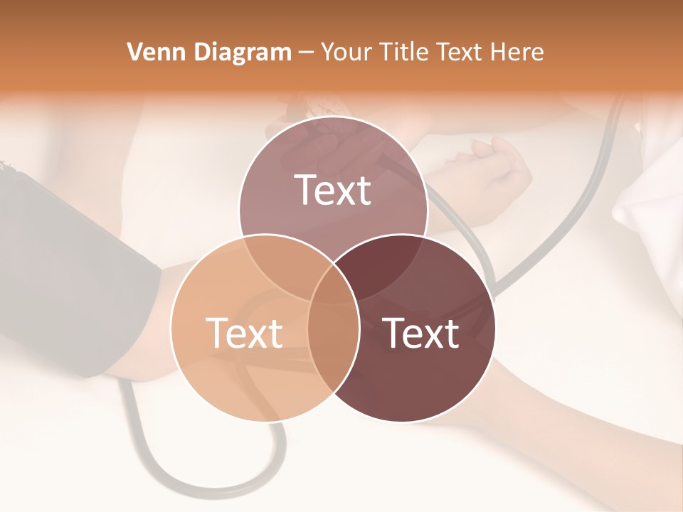 Patient Is Being Observed By Doctor - Measuring Blood Pressure PowerPoint Template